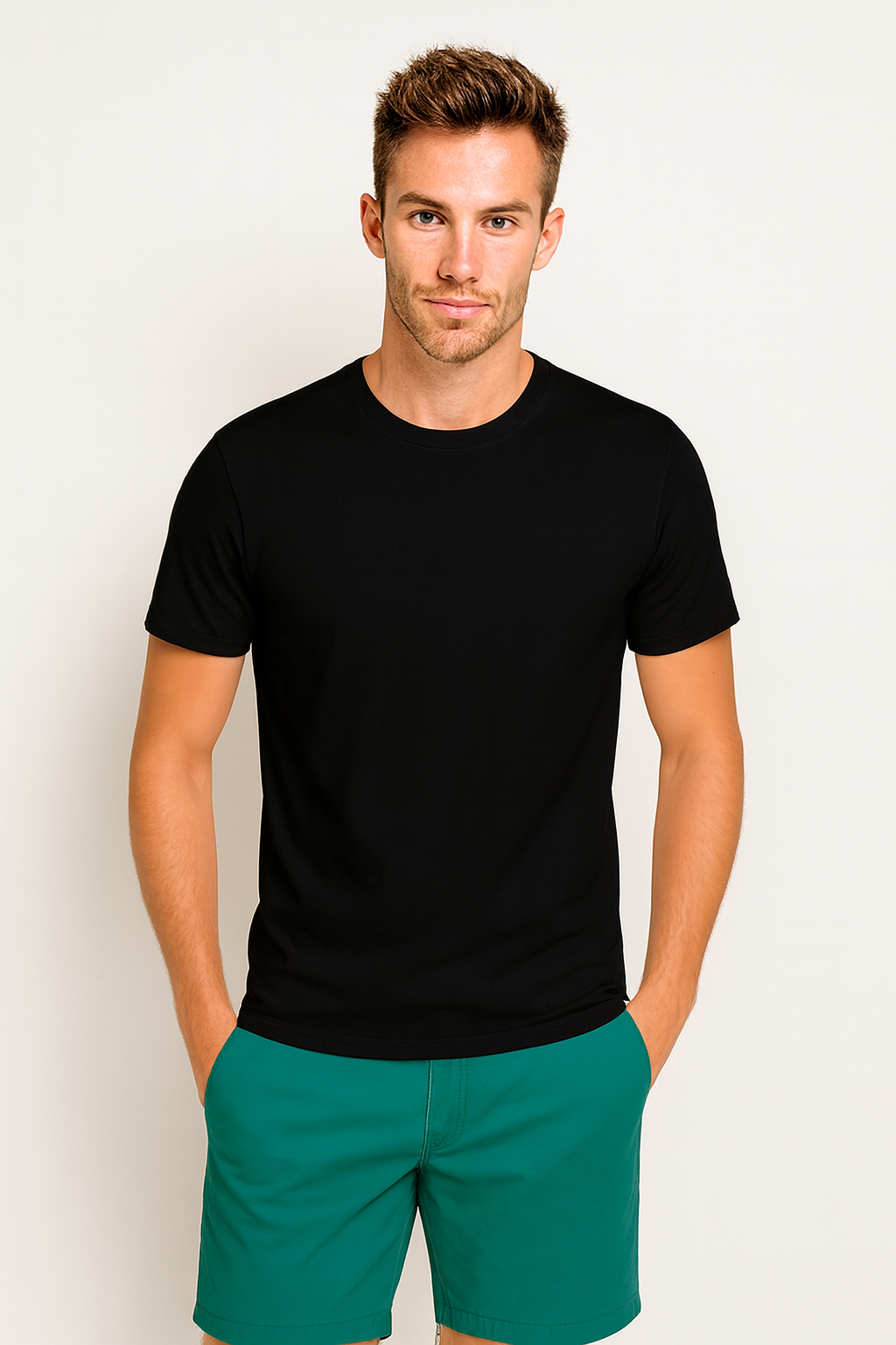 Polera Manga Corta Algodón Hombre