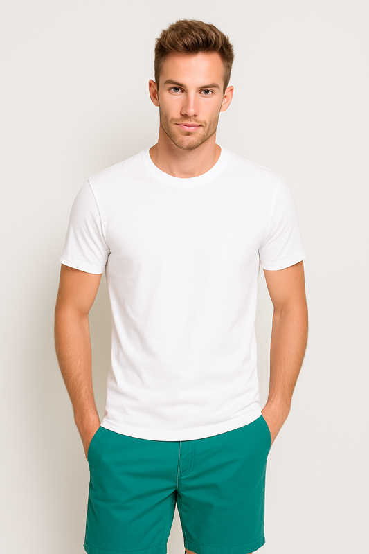 Polera Manga Corta Algodón Hombre